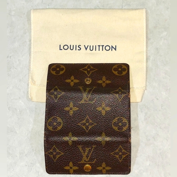 EUC LOUIS VUITTON 4 KEY HOLDER POUCH / WALLET  WITH DUST POUCH DATE CODE FL0095 - Picture 4 of 9